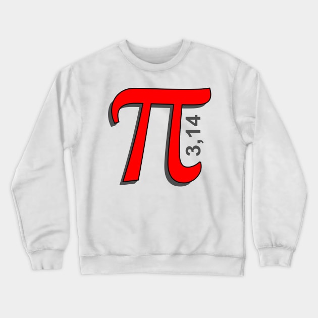 Pi Symbol Crewneck Sweatshirt by Mas Design